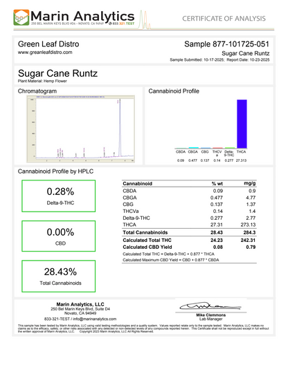 SUGAR CANE RUNTZ