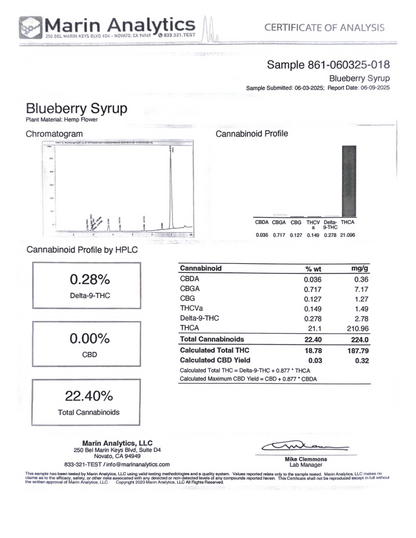 BLUEBERRY SYRUP